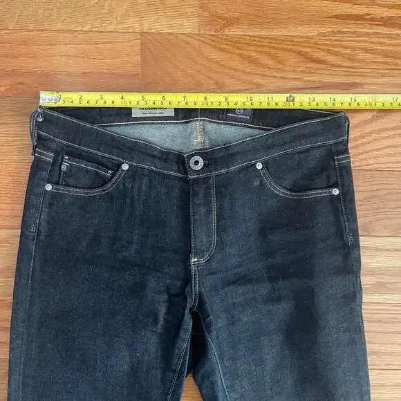 AG Adriano Goldschmied Womens 27R Legging Jeans Dark Wash Super Skinny Ankle - Picture 7 of 10